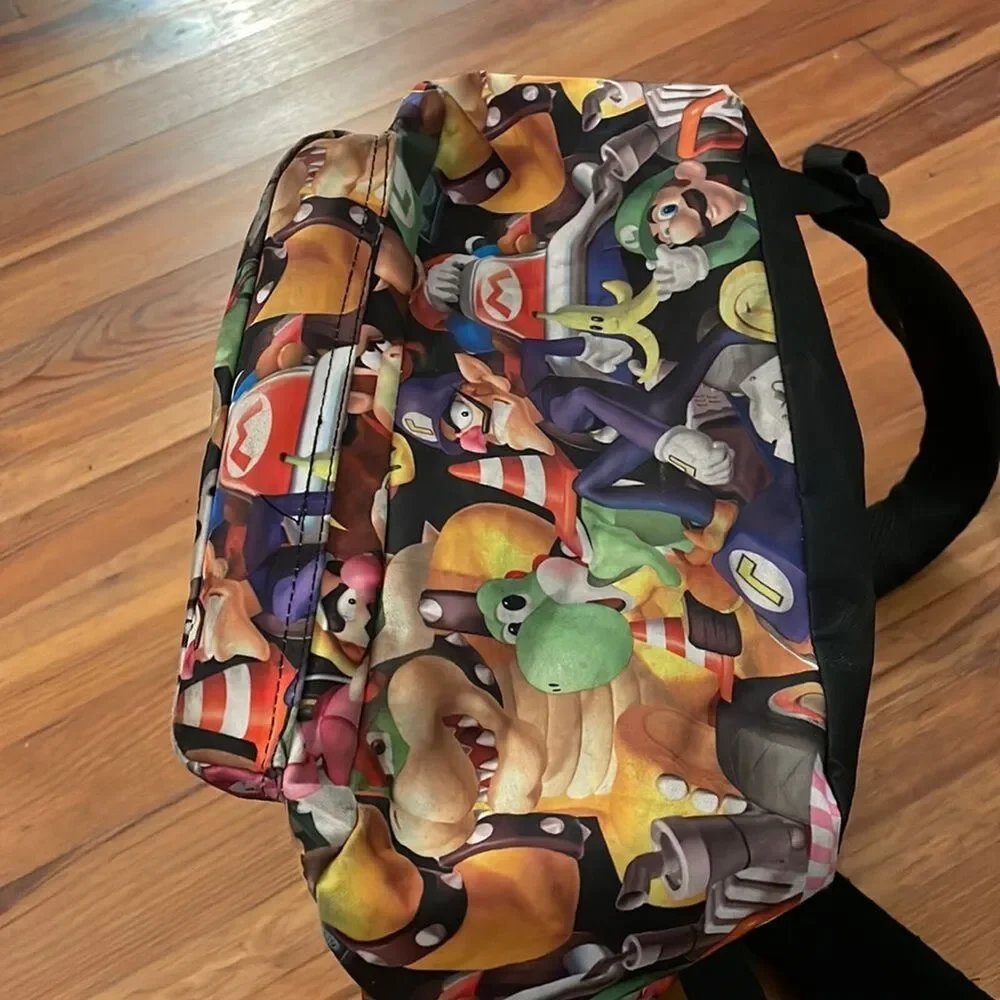 Nintendo 2017 Mario Kart Backpack School Book Bag Adjustable Straps